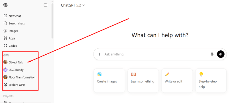 בחירת GPT's בצ'אט GPT